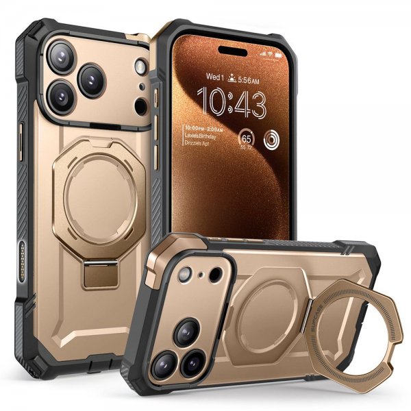 Supcase iPhone 17 Pro Skal UB Grip MagSafe Guld