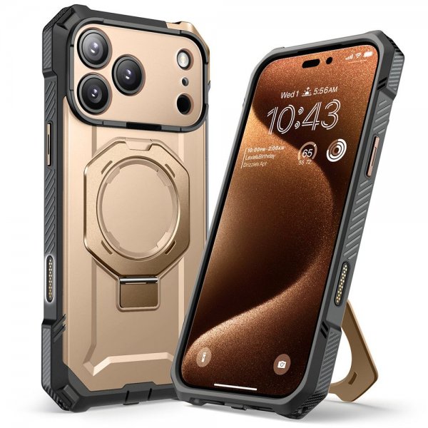 Supcase iPhone 17 Pro Skal UB Grip MagSafe Guld