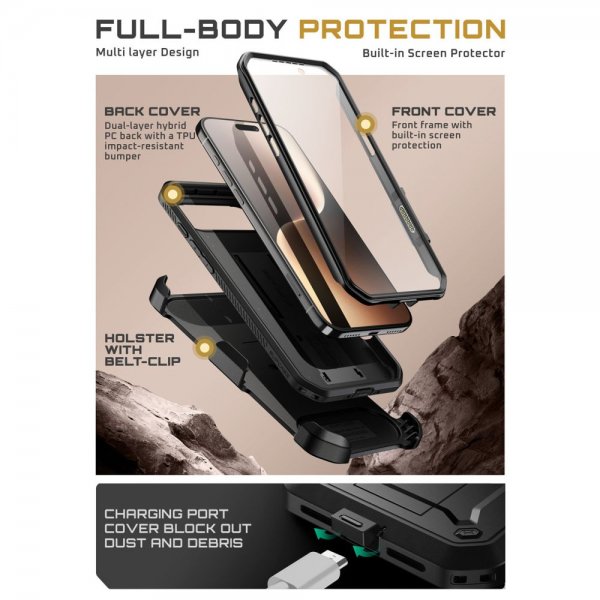 Supcase iPhone Air Skal UB Pro Svart