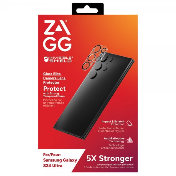 ZAGG InvisibleShield Samsung Galaxy S24 Ultra Kameraskydd Glass Elite Camera Protector