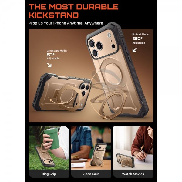 Supcase iPhone 17 Pro Max Skal UB Grip Pro MagSafe Guld