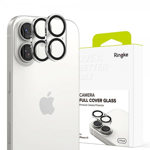Ringke iPhone 17 Kameraskydd Camera Full Cover 2-pack