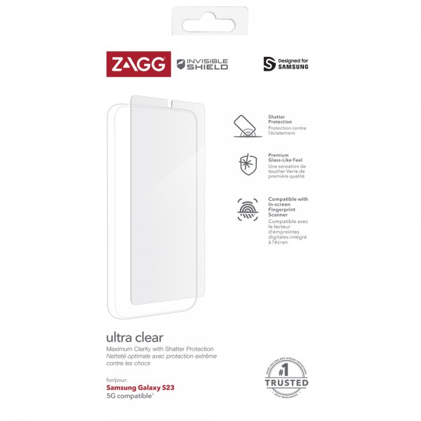 ZAGG InvisibleShield Samsung Galaxy S23 Skärmskydd Ultra Clear