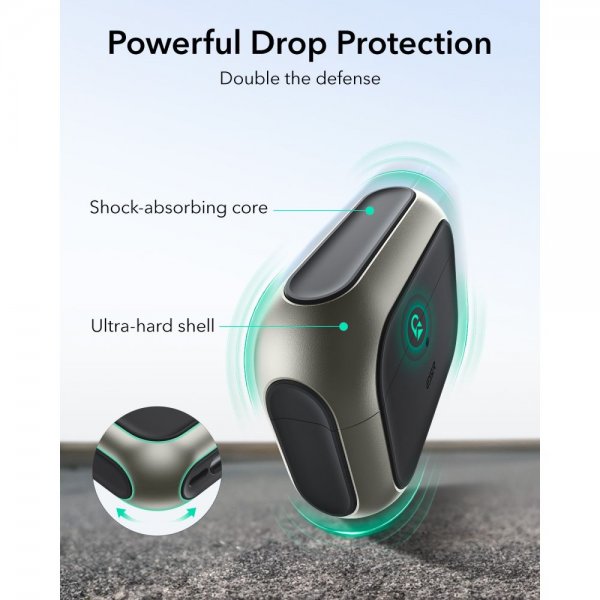 ESR AirPods Pro 3 Skal Orbit Hybrid HaloLock Grå