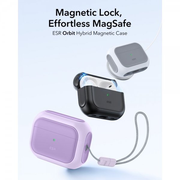 ESR AirPods Pro Skal Orbit Hybrid HaloLock Lila