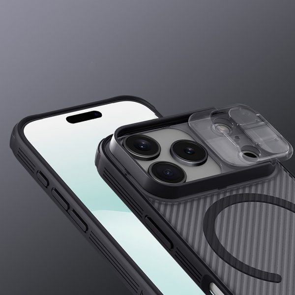 Nillkin iPhone 17 Pro Max Skal CamShield Pro MagSafe Transparent Svart