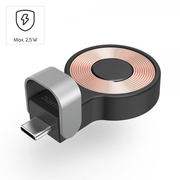 Hama Apple Watch Laddare med USB-C kontakt Svart