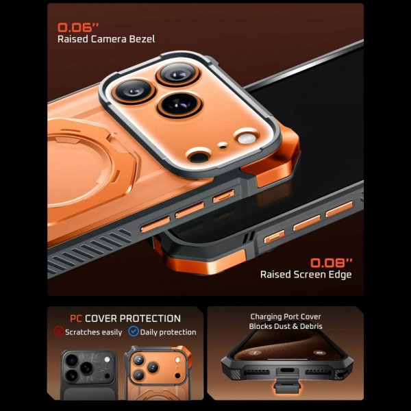 Supcase iPhone 17 Pro Max Skal UB Grip MagSafe Orange