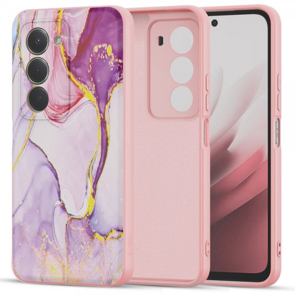 Tech-Protect Xiaomi Redmi 15 Skal Icon Pink Marble