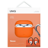 UNIQ AirPods 4 Skal med Earhooks Nexo Orange