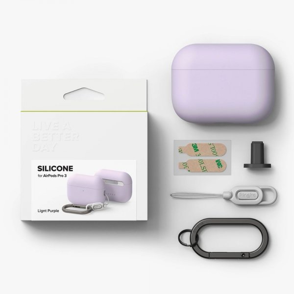 Ringke AirPods Pro 3 Skal Silicone Lila