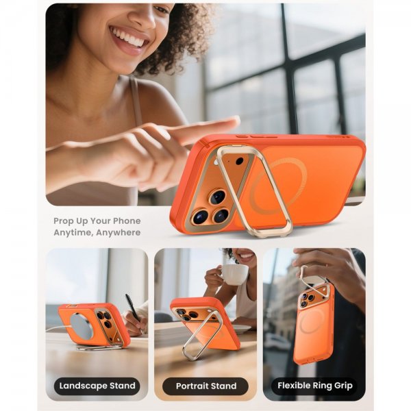 Supcase iPhone 17 Pro Max Skal Ares Flip MagSafe Orange