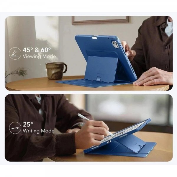 ESR iPad Pro 11 (M4/M5) Fodral Flip Hybrid Blå