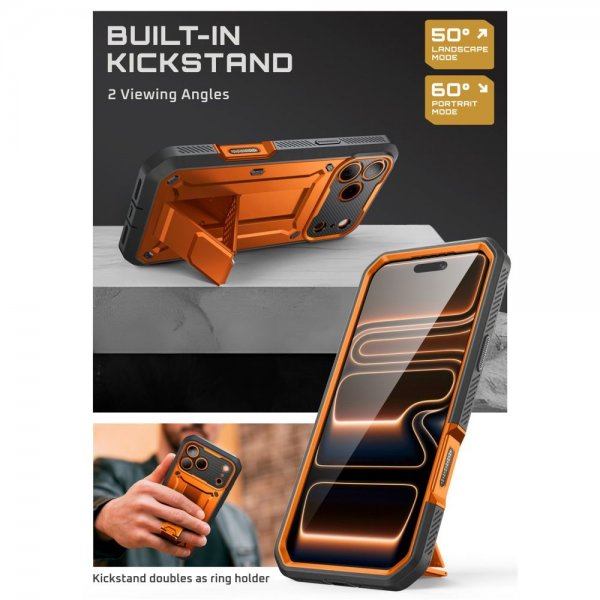 Supcase iPhone 17 Pro Skal UB Pro Orange
