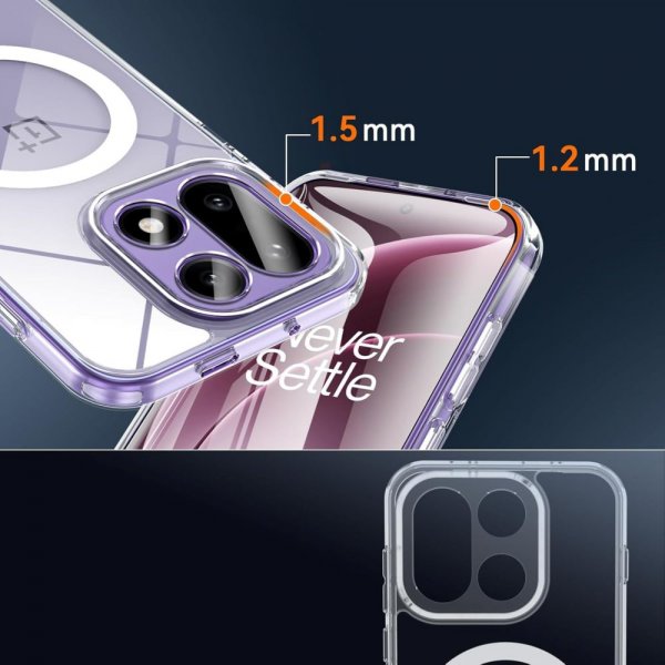 Tech-Protect OnePlus 15 Skal FlexAir Hybrid MagSafe Transparent