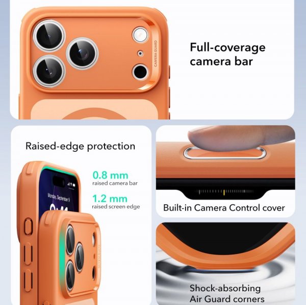 ESR iPhone 17 Pro Max Skal Classic Hybrid MagSafe Orange