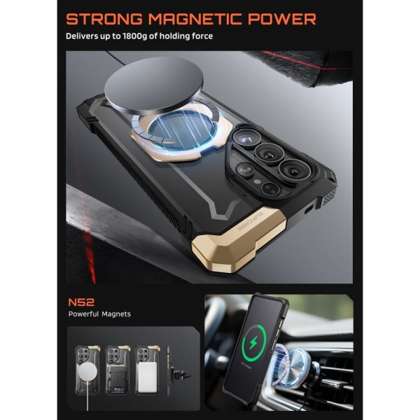 Supcase Samsung Galaxy S26 Ultra Skal UB Grip MagSafe Svart Guld