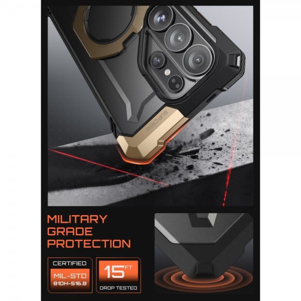 Supcase Samsung Galaxy S26 Ultra Skal UB Grip MagSafe Svart Guld