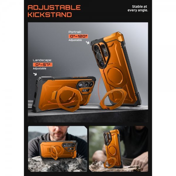 Supcase Samsung Galaxy S26 Ultra Skal UB Grip MagSafe Orange