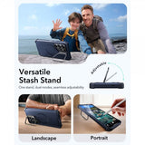 ESR Samsung Galaxy S26 Ultra Skal Cyber Tough Kickstand MagSafe Blå