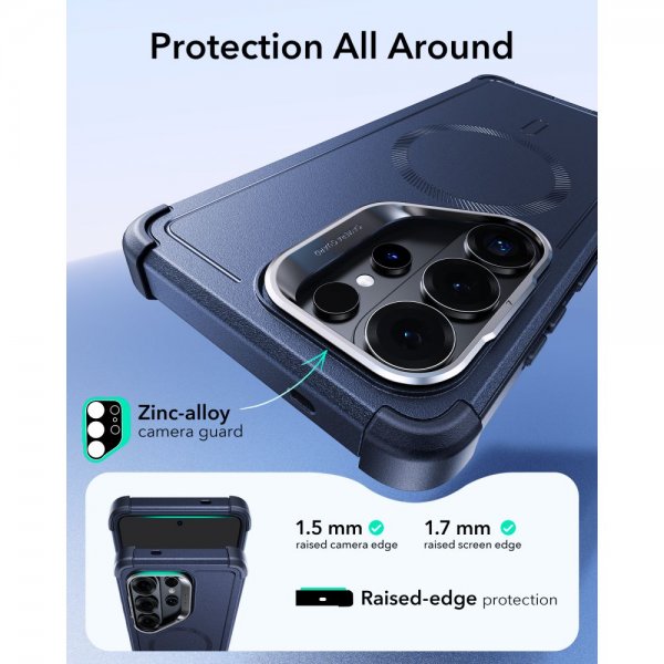 ESR Samsung Galaxy S26 Ultra Skal Cyber Tough Kickstand MagSafe Blå