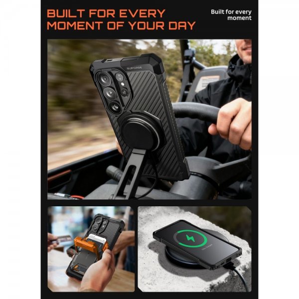 Supcase Samsung Galaxy S26 Ultra Skal UB Grip MagSafe Aramid Svart