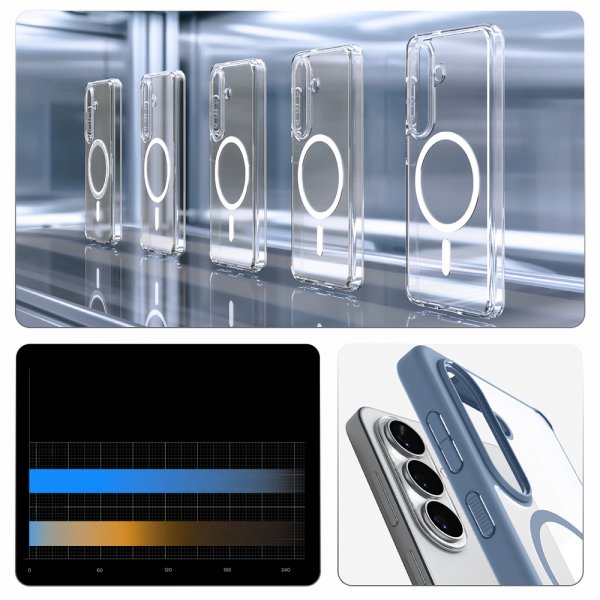 Spigen Samsung Galaxy S26 Skal Ultra Hybrid MagFit Light Blue
