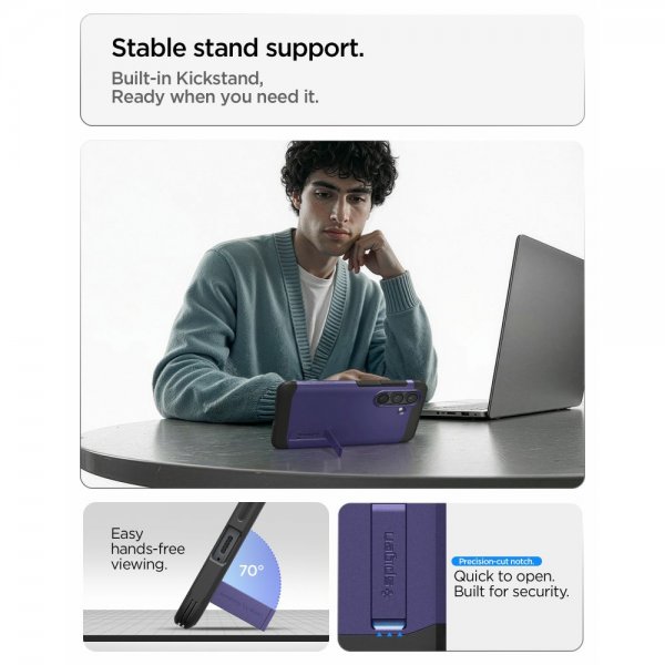 Spigen Samsung Galaxy S26 Plus Skal Tough Armor MagFit Ash Violet