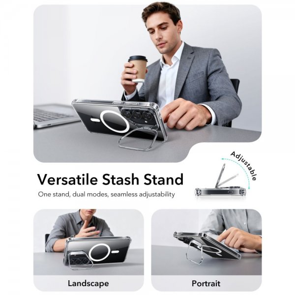ESR Samsung Galaxy S26 Plus Skal Classic Hybrid Kickstand MagSafe Transparent