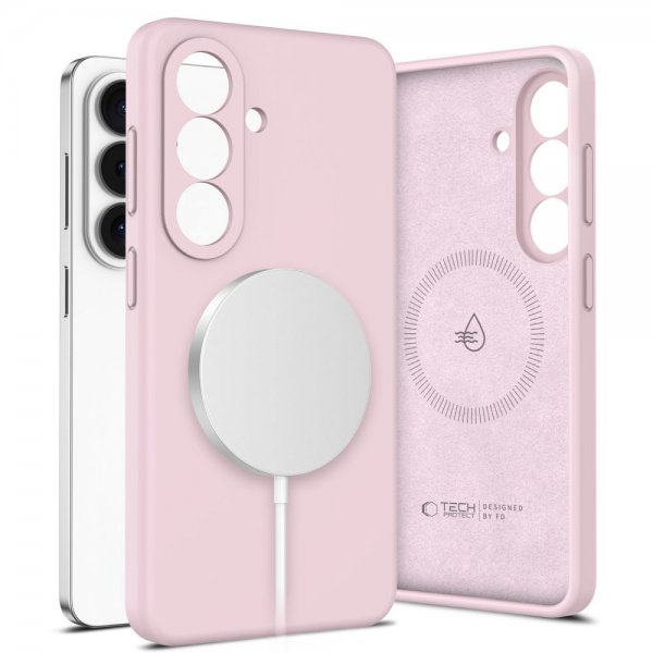 Tech-Protect Samsung Galaxy S26 Skal Silicone MagSafe Rosa