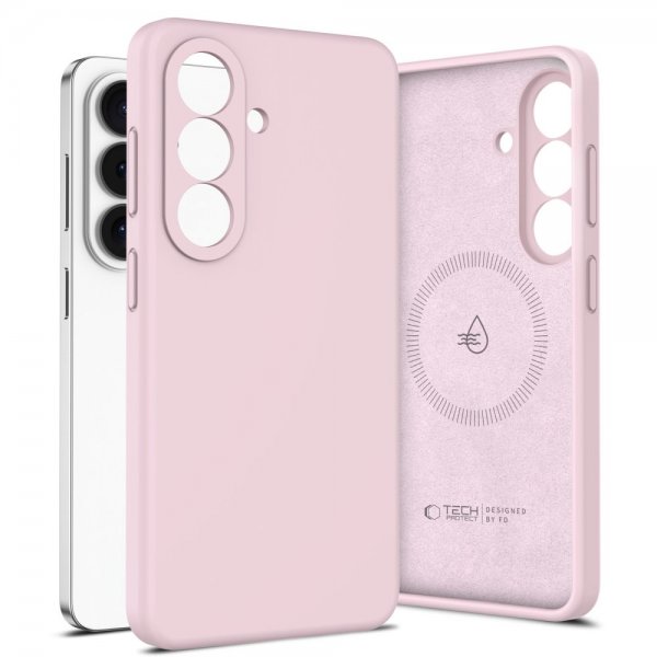 Tech-Protect Samsung Galaxy S26 Plus Skal Silicone MagSafe Rosa