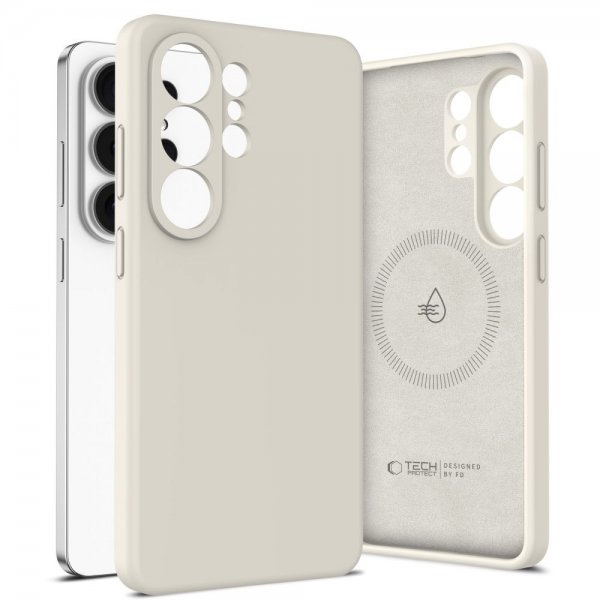 Tech-Protect Samsung Galaxy S26 Ultra Skal Silicone MagSafe Beige
