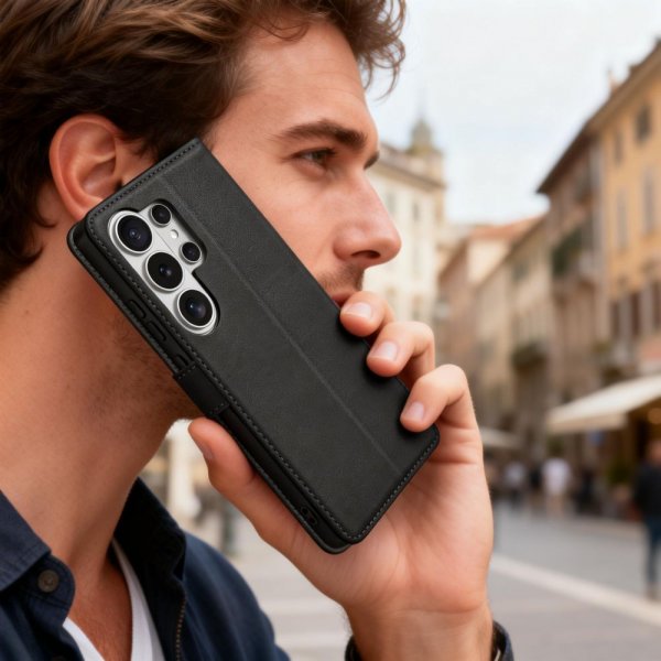 Tech-Protect Samsung Galaxy S26 Ultra Fodral Wallet Svart