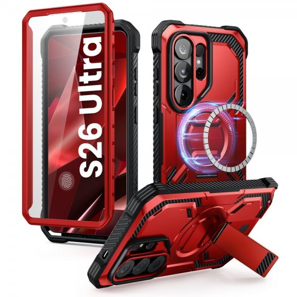 Supcase Samsung Galaxy S26 Ultra Skal ArmorBox MagSafe Röd