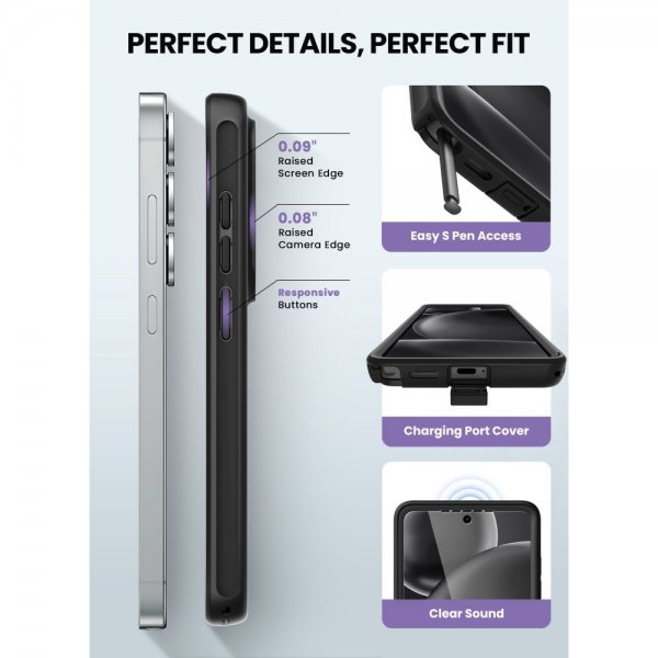 Supcase Samsung Galaxy S26 Ultra Skal Cosmo MagSafe Kevlar Svart