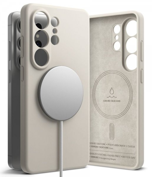 Ringke Samsung Galaxy S26 Ultra Skal Silicone Magnetic Beige