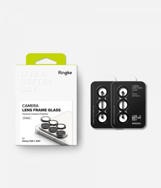 Ringke Samsung Galaxy S26/Galaxy S26 Plus Kameraskydd Camera Lens Frame 2-pack