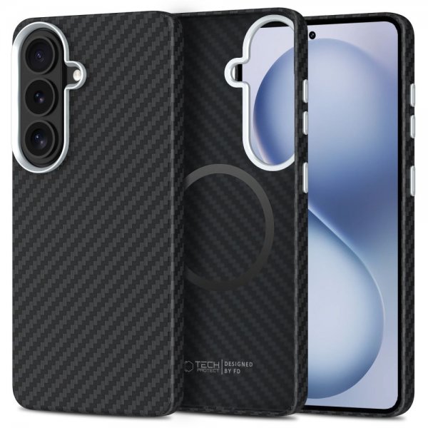 Tech-Protect Samsung Galaxy S26 Skal Ion Carbon MagSafe Svart