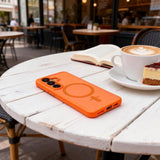 Tech-Protect Samsung Galaxy S26 Skal MagMat MagSafe Orange