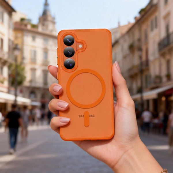 Tech-Protect Samsung Galaxy S26 Skal MagMat MagSafe Orange