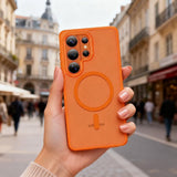 Tech-Protect Samsung Galaxy S26 Ultra Skal MagMat MagSafe Orange