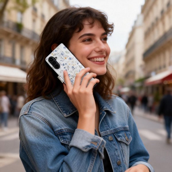 Tech-Protect Samsung Galaxy A57 Fodral Wallet Blommönster