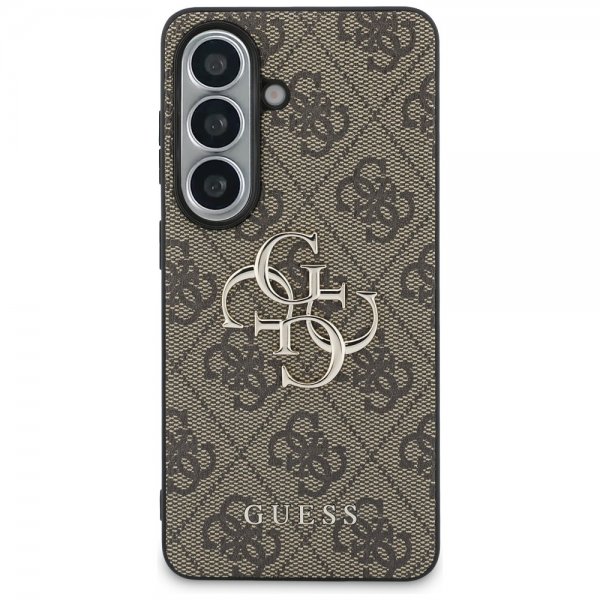 Guess Samsung Galaxy S26 Skal 4G Metal Logo Brun