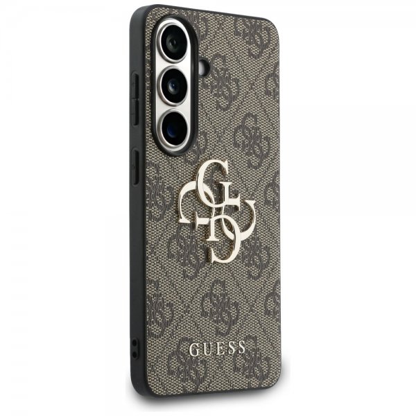 Guess Samsung Galaxy S26 Skal 4G Metal Logo Brun