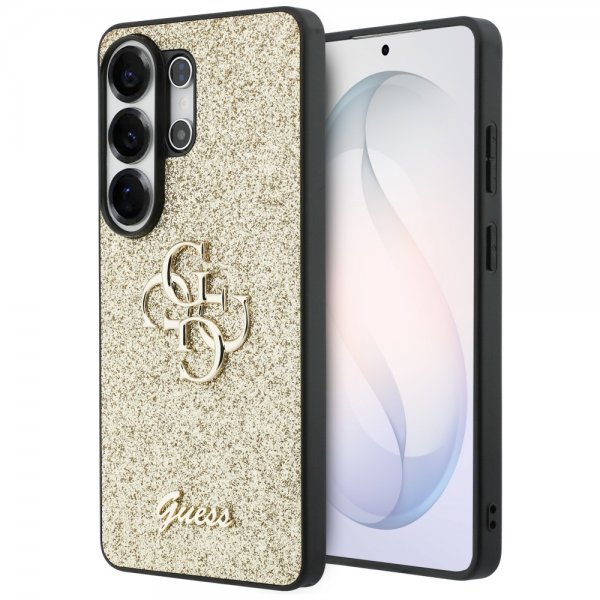 Guess Samsung Galaxy S26 Ultra Skal Fixed Glitter Guld
