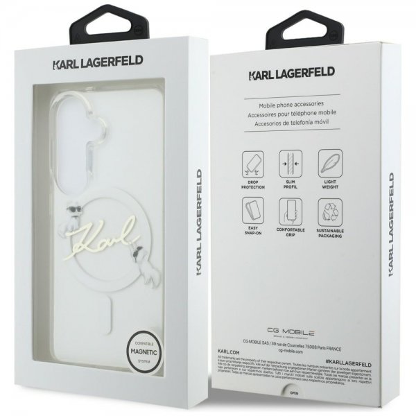 Karl Lagerfeld Samsung Galaxy S26 Skal Script MagSafe Transparent