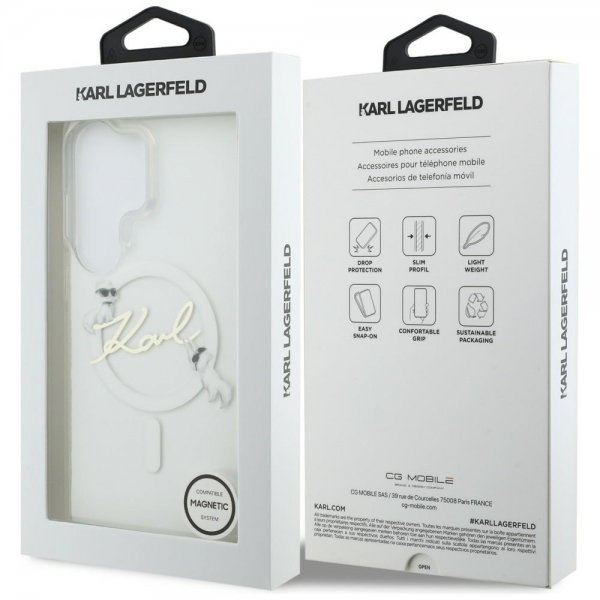 Karl Lagerfeld Samsung Galaxy S26 Ultra Skal Script MagSafe Transparent