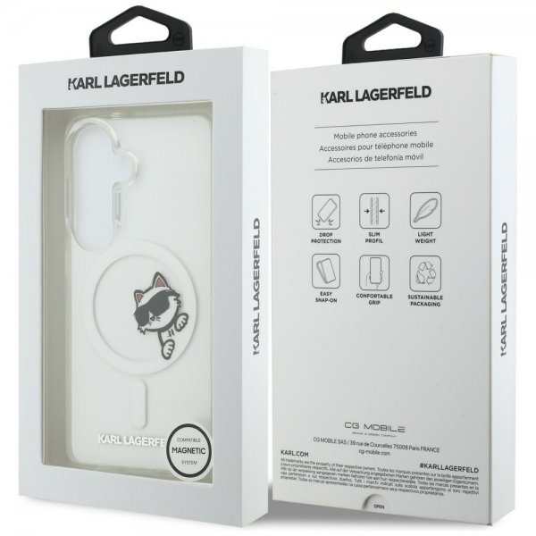 Karl Lagerfeld Samsung Galaxy S26 Skal Choupette Peekaboo MagSafe Transparent