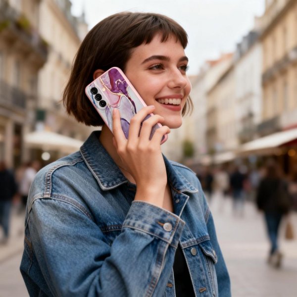 Tech-Protect Samsung Galaxy A37 Skal Icon Pink Marble