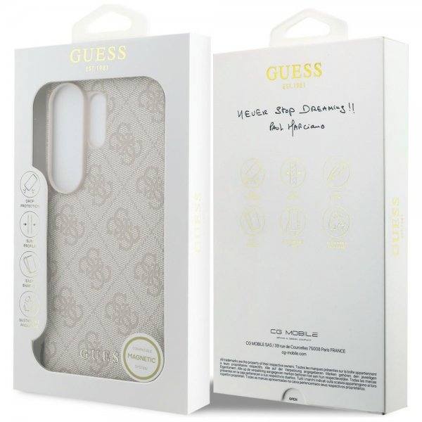 Guess Samsung Galaxy S26 Ultra Skal 4G Charm MagSafe Rosa